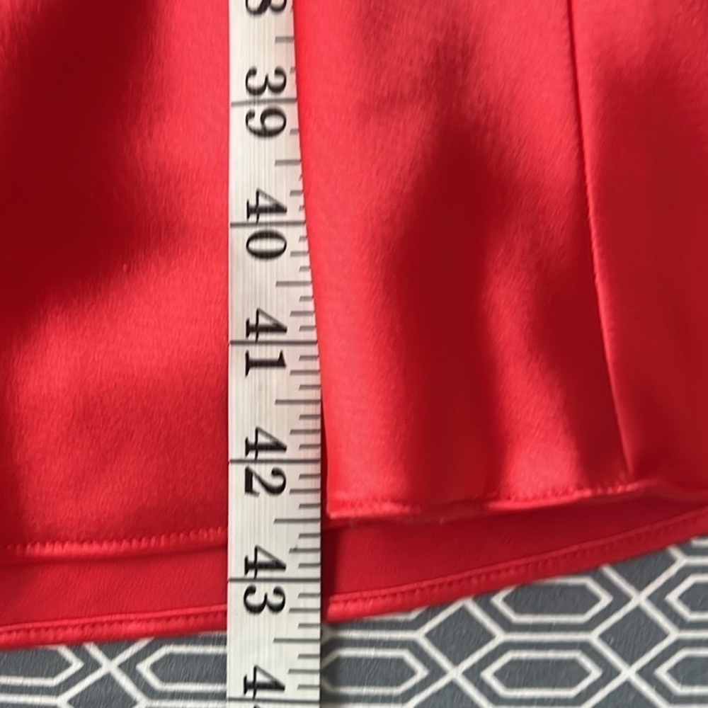 VTG Issue New York Coral Satin Slip Dress Bias Cut Cocktail Evening Glam Size - Picture 11 of 11